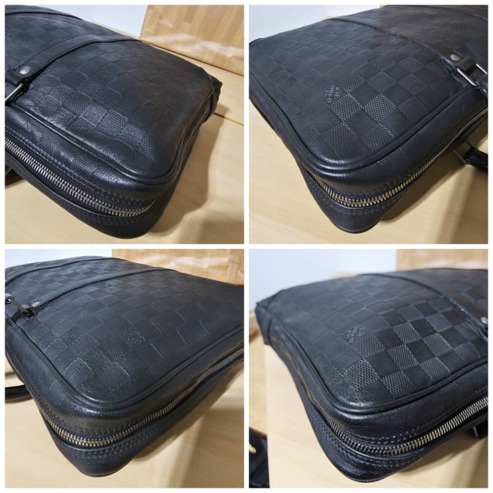 Authentic Louis Vuitton Infini Damier Graphite Porte-Documents Voyage Bu… - Picture 4 of 11